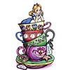 Tea Cup Princess - 11CT Stamped Cross Stitch 30*50cm/11.81*19.69in