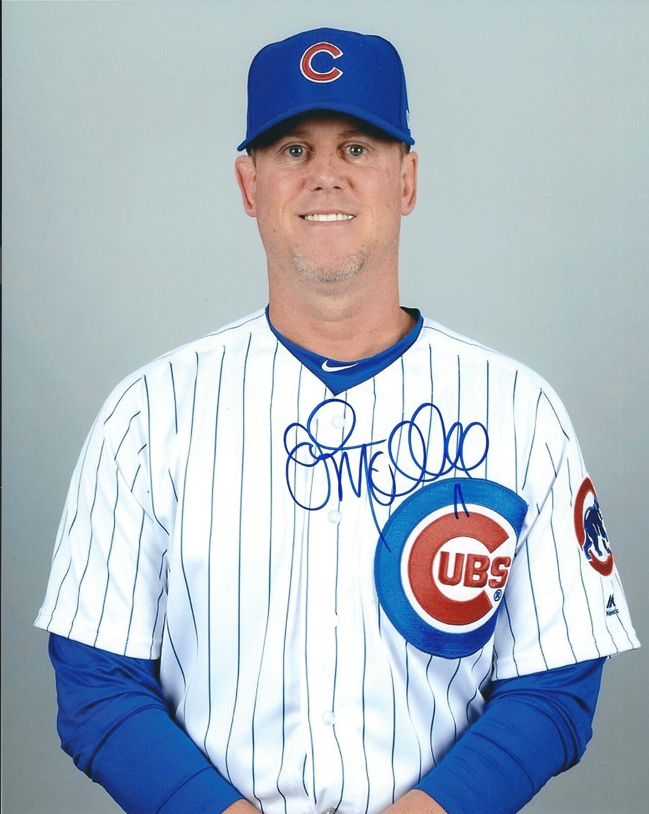 Signed 8x10 BILL MALLEE Chicago Cubs Autographed Photo Poster painting - COA