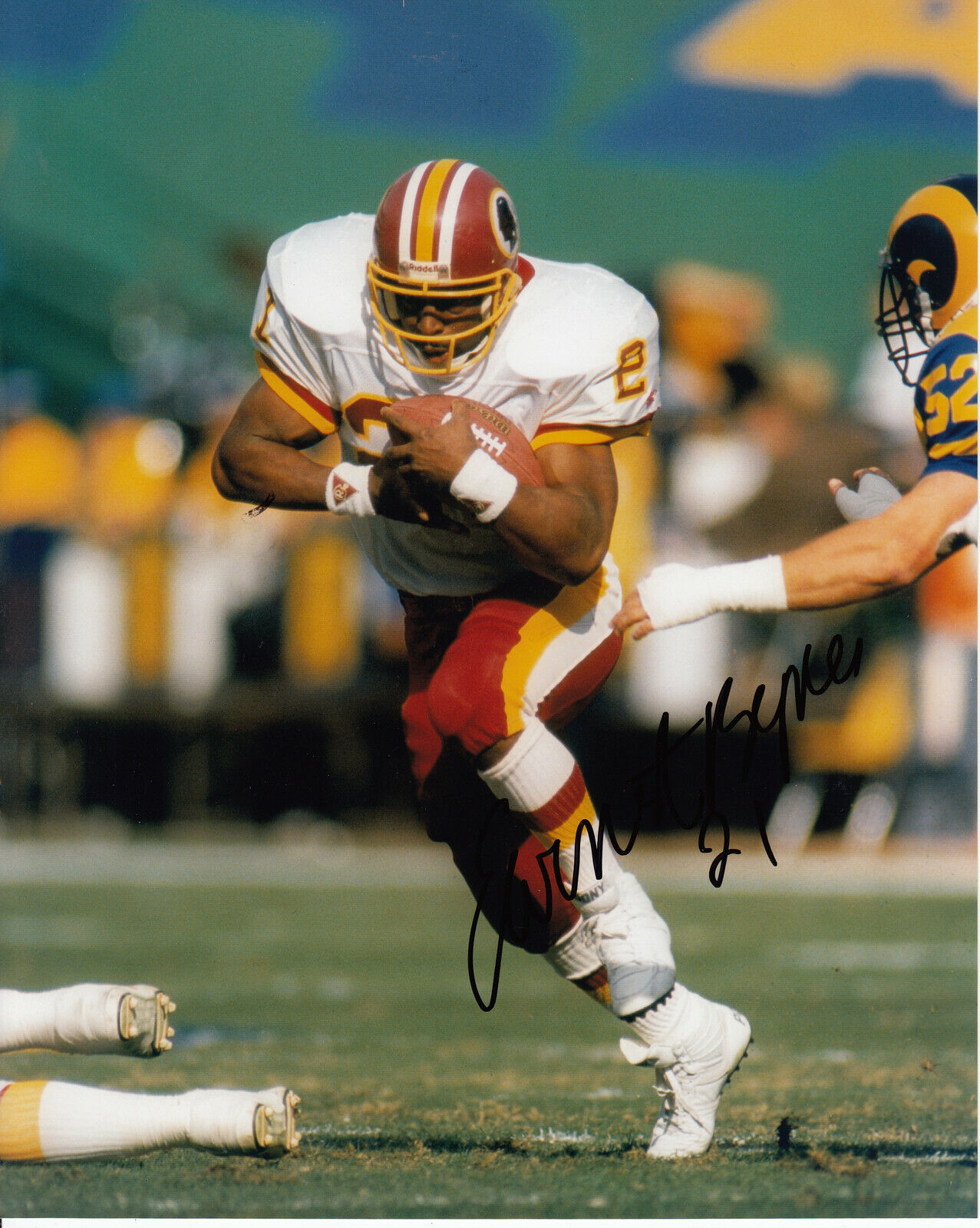 Earnest Byner #0 8x10 Signed Washington Redskins 031719