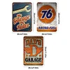 3PCS 76 Racing Fuel Garage Oil - Metal Tin Signs Set(8*12Inch/12*16Inch) - Garage