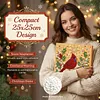 (25x25cm)DIY Pearl Painting Xmas Framed Handmade Pearl Material Art Kit Living Room Decor