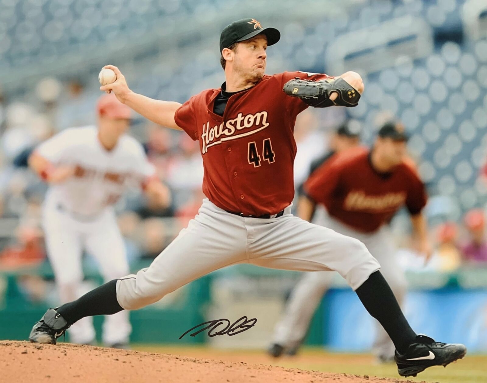 Roy Oswalt Signed 16x20 Photo Poster painting - Houston Astros World Series - AWM COA