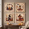 Halloween 18CT 2 Strands DIY Stamped Cross Stitch Kit for Adult 30x30cm tapestrymarket