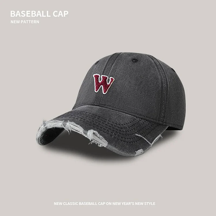 Retro Letter M Embroidery Baseball Caps Cotton Snap Back Summer Hat Men Women Adjustable Hip Hop Fitted Caps Outdoor Sun Hats