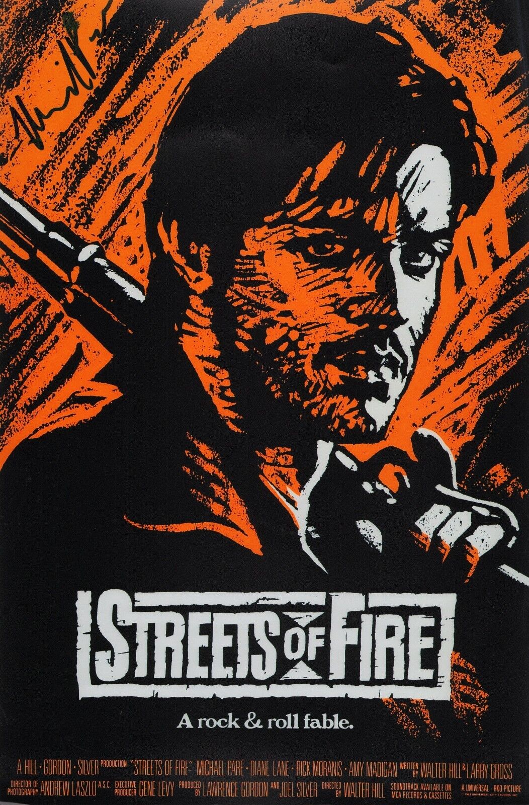 ~ MICHAEL PARE Authentic Hand-Signed Streets of Fire