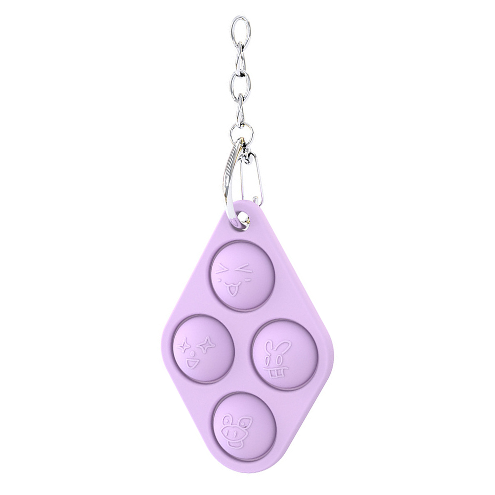 

Simple Dimple Keychain - Pop It Fidget Toy, Purple, 501 Original