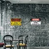 2pcs - Warning - Vintage Metal Signs(12*16Inch)