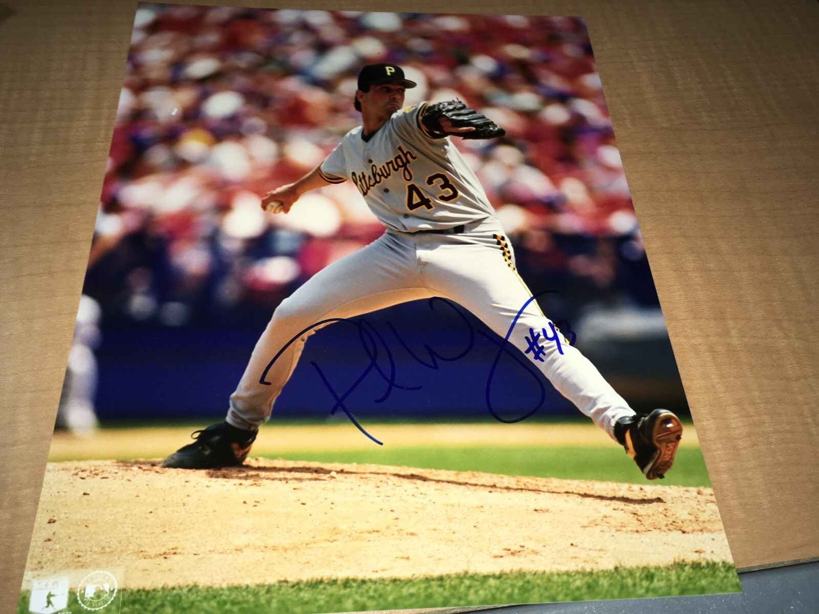 Paul Wagner Pittsburgh Pirates Signed 8 x 10