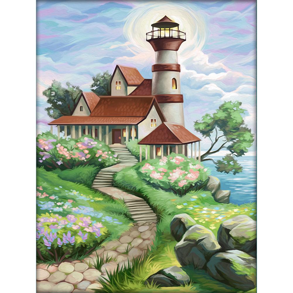 

Lighthouse Path - Round Drill Diamond Painting - 30*40CM, 501 Original