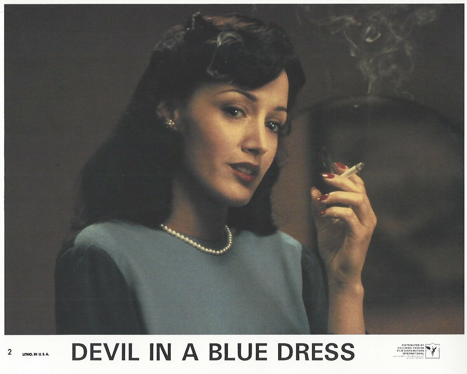 Devil In A Blue Dress Original 8x10 Lobby Card Poster 1995 Photo Poster painting #2 Beals