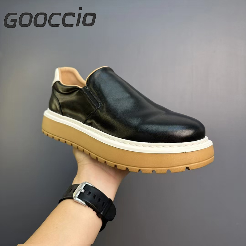 BC192 Cowhide Casual Shoes For Men GOOCCIO   