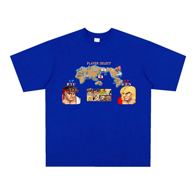 Pure Cotton Street Fighter Pixel Style T-shirt weebmemes