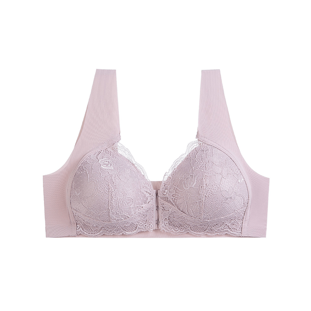  thdmladies Push-up Bra Without Steel Ring Front Buckle thedmladies