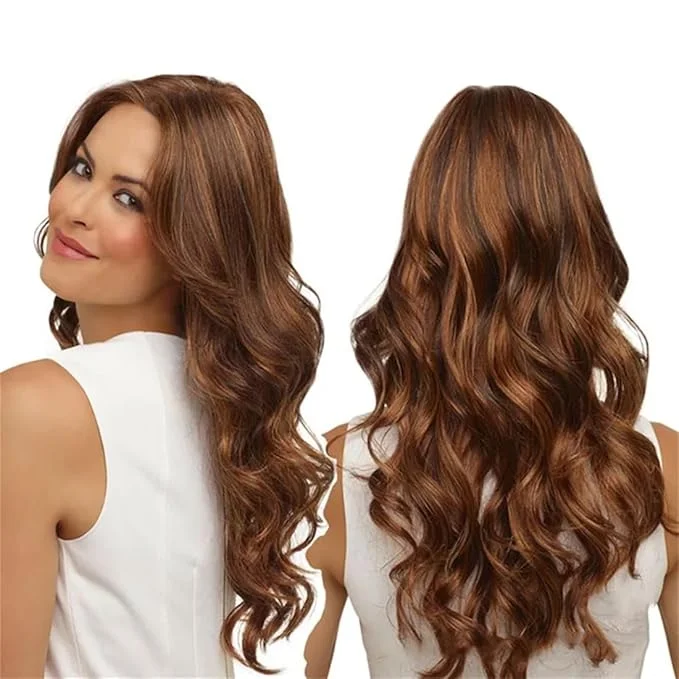 ❤️Christmas Tax Refund Limited Time Promotion❤️Attractive Wavy Clip-in Mono Base Hair Topper❤️Suitable for any head shape