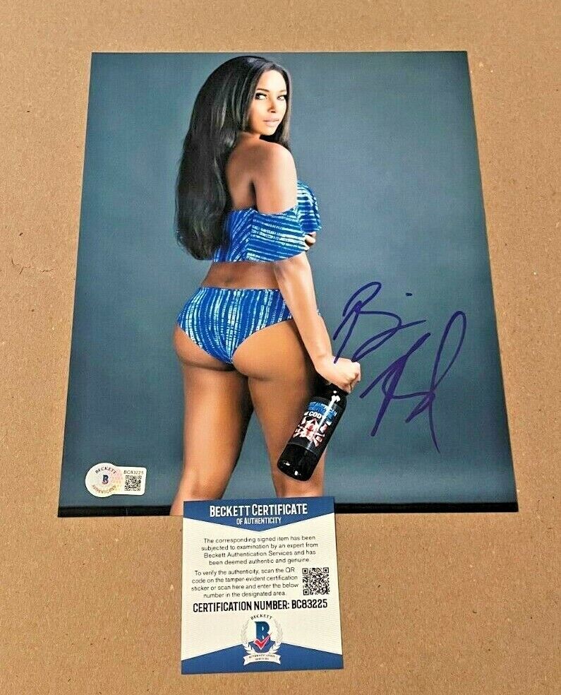 BRANDI RHODES SIGNED AEW WRESTLING 8X10 Photo Poster painting BECKETT CERTIFIED BAS #5