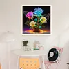 Luminous Rose Vase-11CT Stamped Cross Stitch 40*40cm/15.75*15.75in tapestrymarket