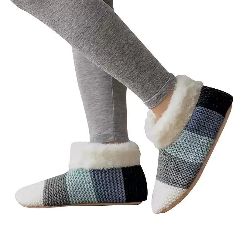 Letclo™ 2022 Woven And Velvet Indoor Socks Slippers letclo Letclo
