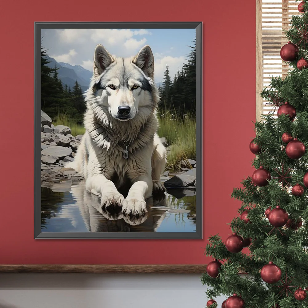 Diamond Painting - Full Round Drill - Wolf(Canvas|30*40cm)