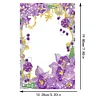 Special Shape Purple Flowers Table Top Diamond Painting Frame Kits for Beginners