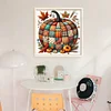 (US Only)Pumpkin Printed Cross Stitch Kit 40x40cm DIY 14CT Embroidery Craft Set Decor