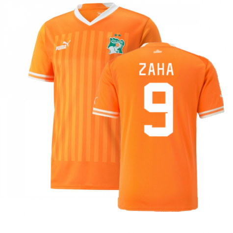 Ivory Coast Wilfried Zaha 9 Home Shirt Kit 2022-2023