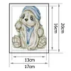 Blue Hat Rabbit-14CT Stamped Cross Stitch Kit(17x20cm)