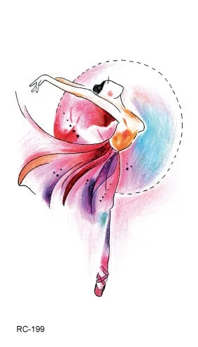 52 Kinds Watercolor Animals Fake Tattoos Temporary Cat Flamingo Wolf Whale Fox Butterfly Waterproof Tatto Stickers Small Size