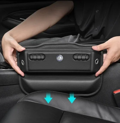 Car Seat Gap Storage Box Leak-proof Car Storage Box