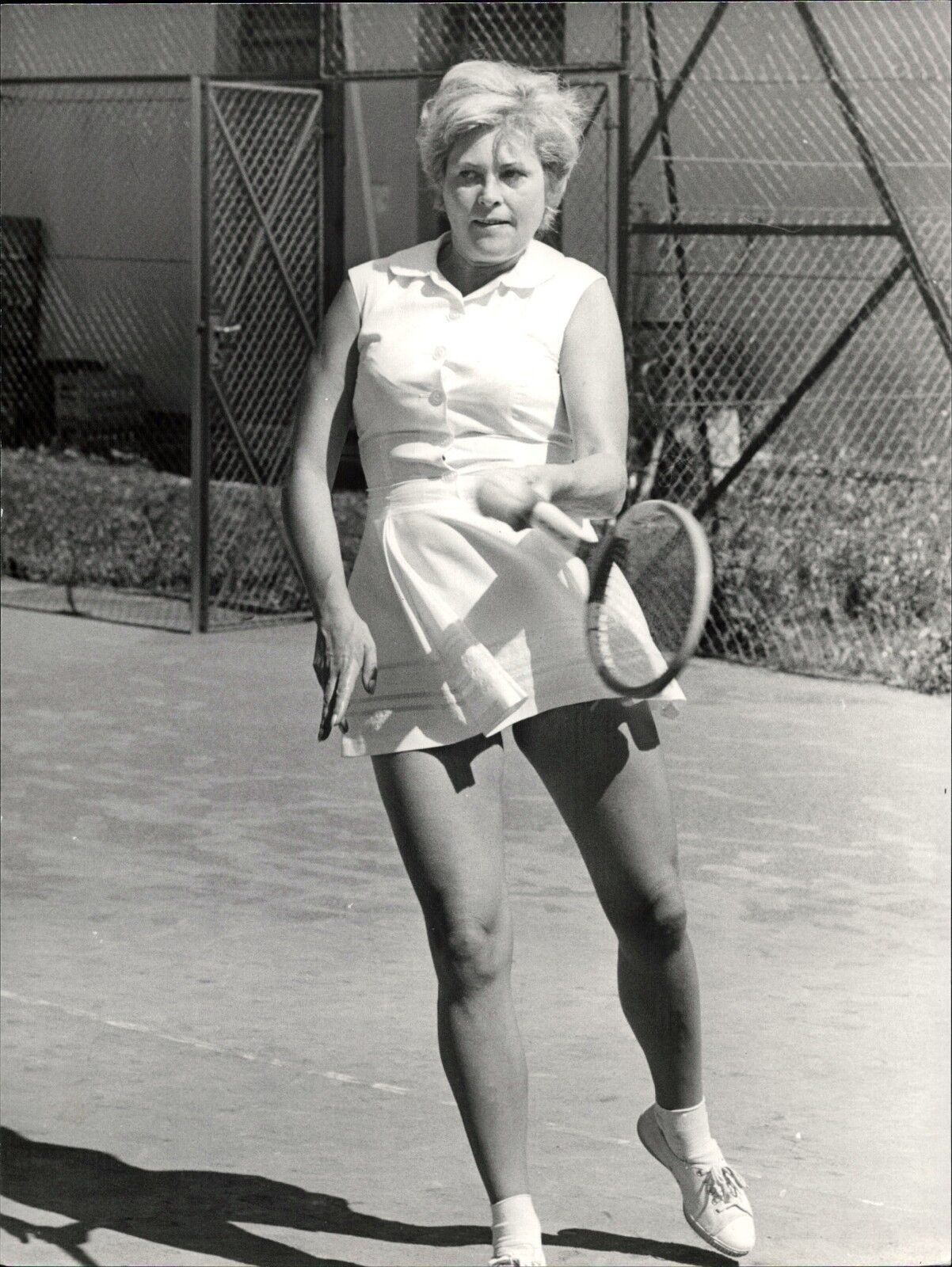 Margit Schramm - Tennis - Vintage Press Photo Poster painting Norbert Unfried (U-5234