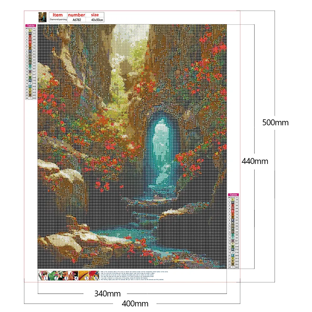 Full Round Diamond Painting 40*50cm - Cave