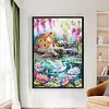 Swan Scenery-11CT Stamped Cross Stitch 40*60cm/15.75*23.62in tapestrymarket