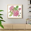 Pink Rose-14CT Stamped Cross Stitch 30*27cm/11.81*10.63in