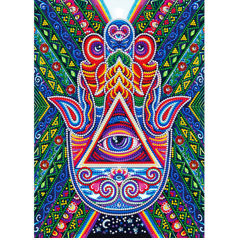 Luminous Diamond Painting - Crystal Rhinestone - Hand Eye