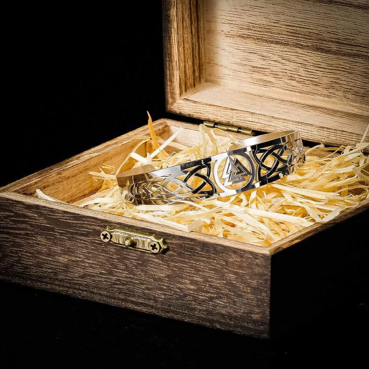 Coutureaura Valknut And Celtic Knot Symbol Bracelet