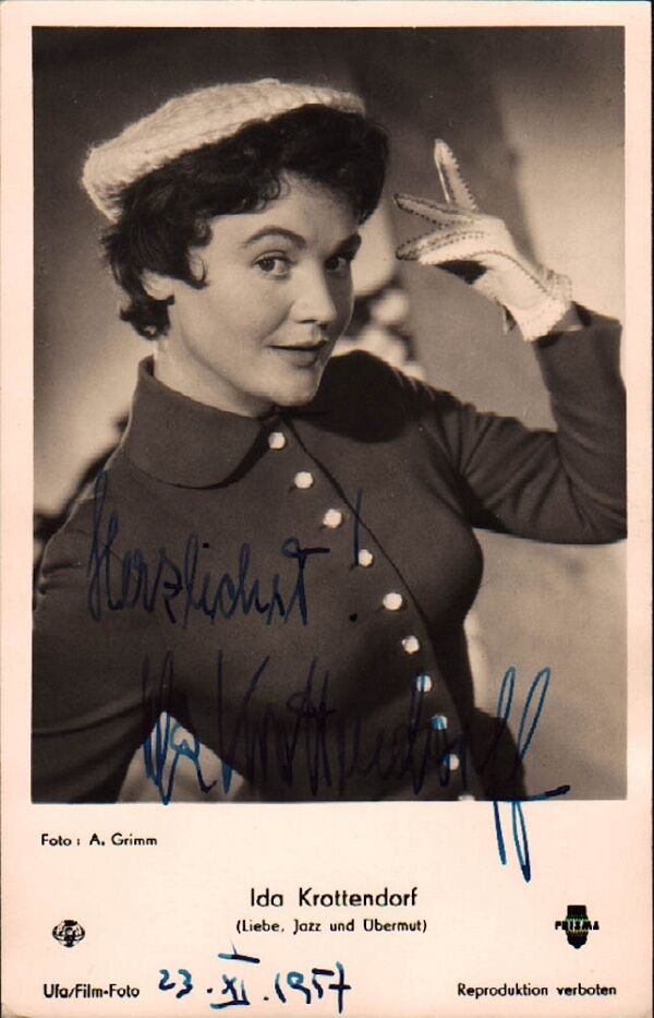 Vintage IDA KROTTENDORF Signed Photo Poster painting