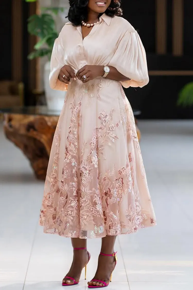 hazel metallic chiffon v neck long sleeve cut out dress Shop Flowy Half V-Neck Front Slit Bridesmaid and a V Dress for Success Palm Size:One Size Plus VALENTINES