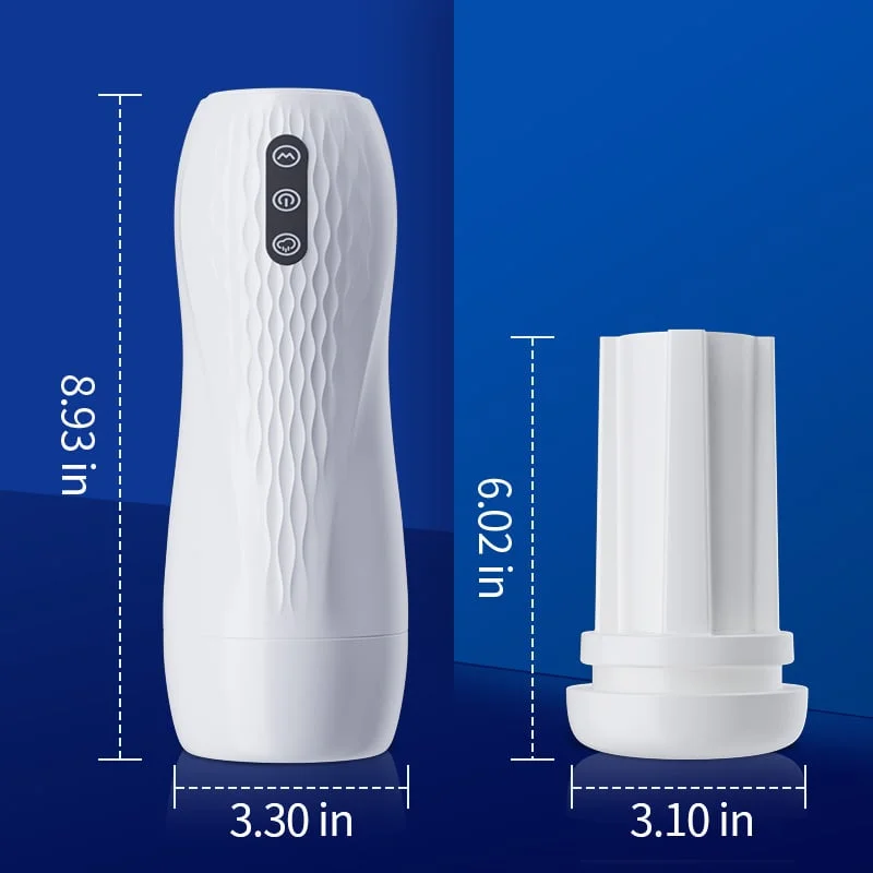 5 Suction 10 Vibration Modes Phantom Pleasure Masturbator with 3 Language Voice