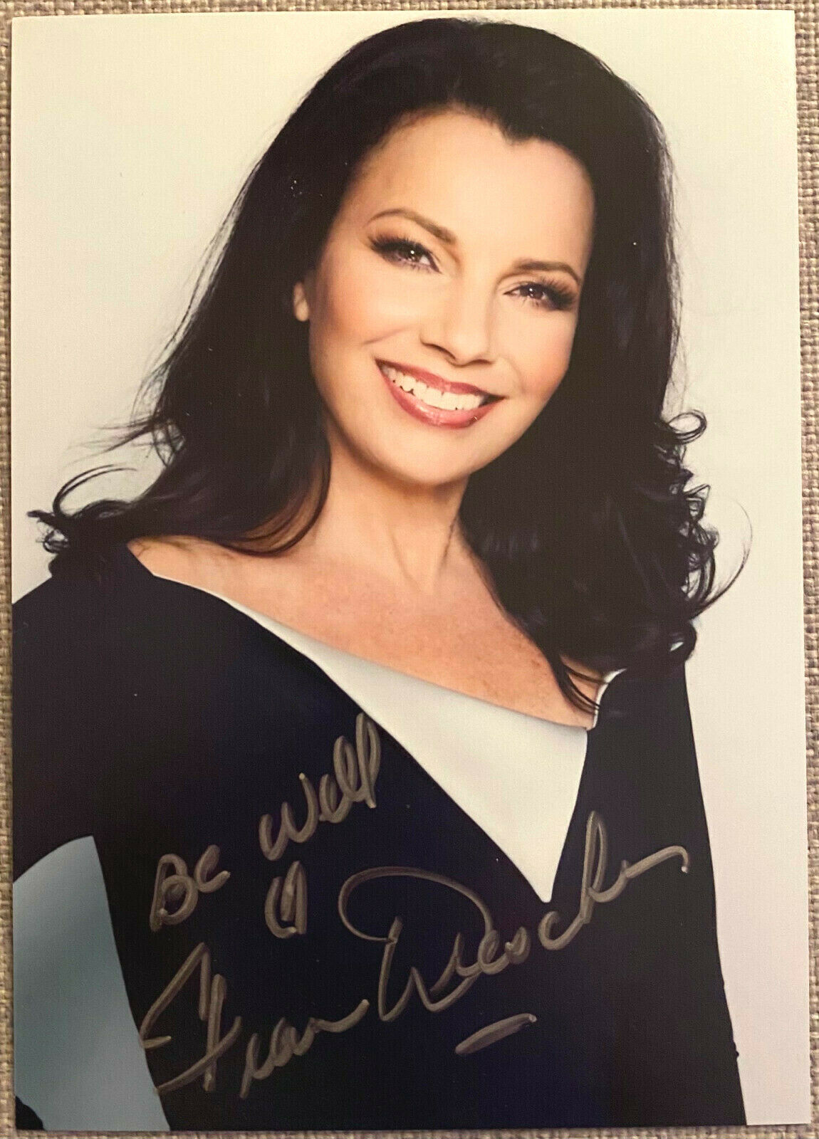 The Nanny Fran Drescher Signed In-Person Color 5x7 Photo Poster painting - Authentic, Fran Fine