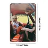 Pin Up Girl Car - Metal Tin Signs(8*12Inch/12*16Inch)
