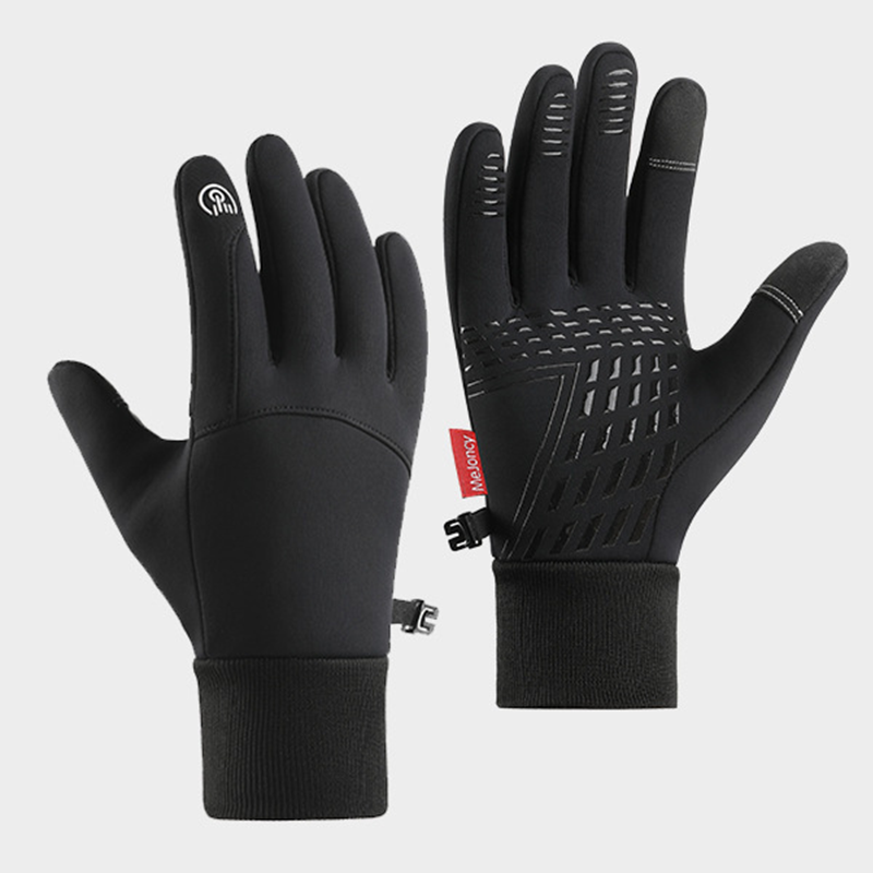Skiing Outdoor Sports With Velvet Waterproof And Cold Resistant Gloves