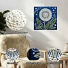 (25x25cm)DIY Dandelion Framed Handmade Pearl Painting Art Craft Kit Living Home Decor