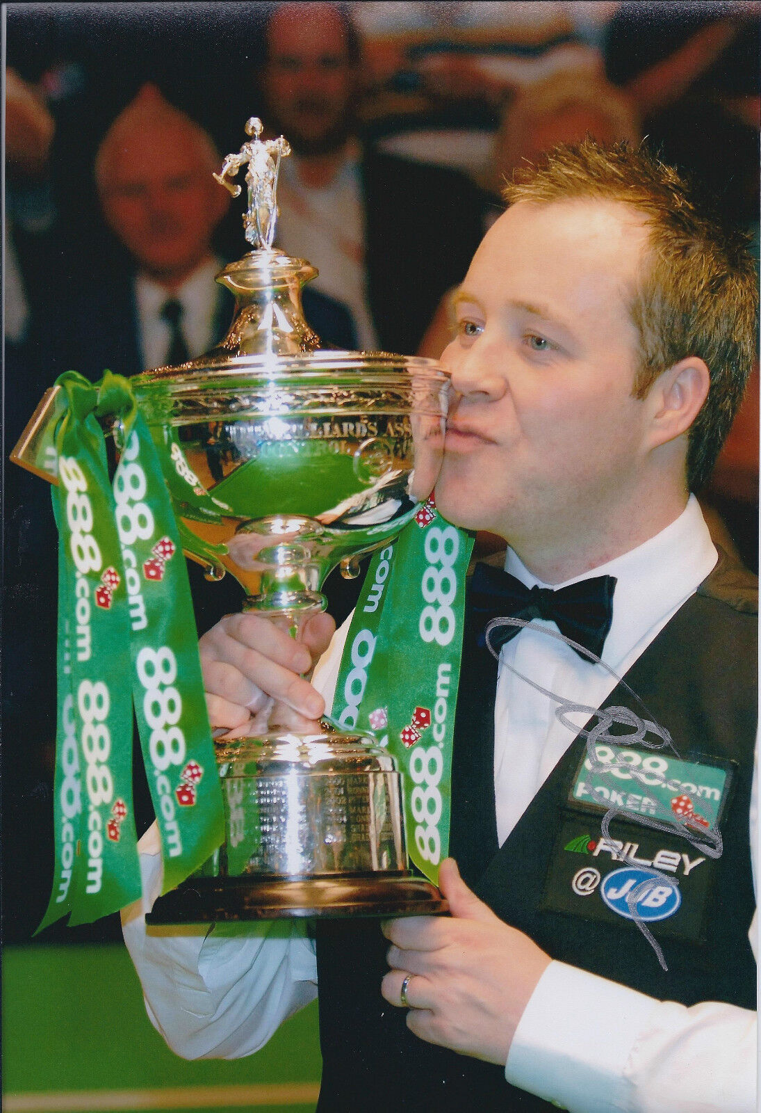 John HIGGINS SIGNED Autograph 12x8 Photo Poster painting AFTAL COA 2007 World Snooker Champion