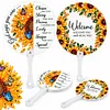 8Pcs DIY Diamond Painting Church Handheld Fans, Christian Bible Verse Scripture Hand Fans with Plastic Handles, Religious Inspirational Church Welcome Gifts for Visitors, Women Men, Bridal Shower Guest Favors