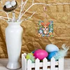 (US Only)PET Double Sided Special Shaped Easter Alphabet DIY Diamond Painting Keychain
