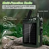 Multifunctional emergency hand-cranked radio with Bluetooth and solar power