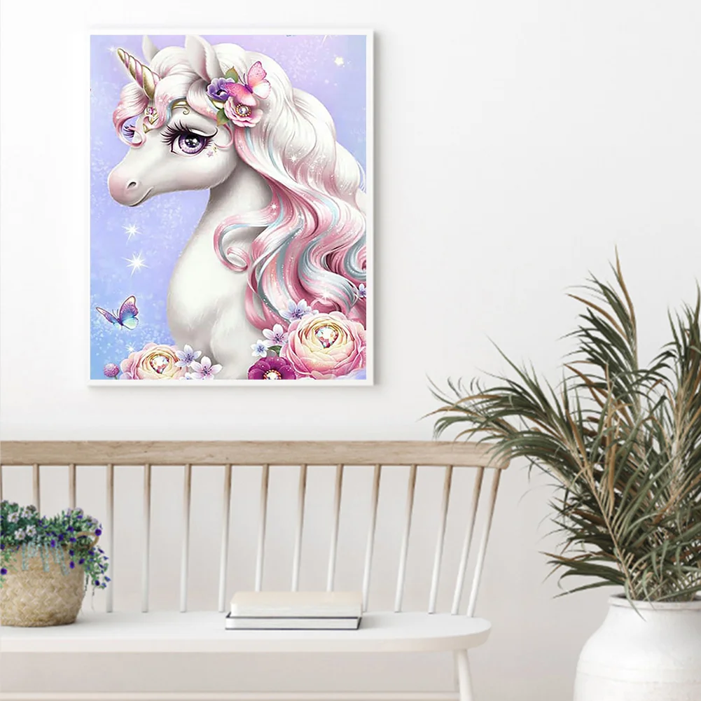 Full Round Diamond Painting 40*50cm - Unicorn