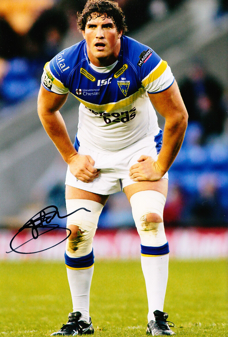 Warrington Wolves Hand Signed Ben Harrison Photo Poster painting 12x8 2012 1.