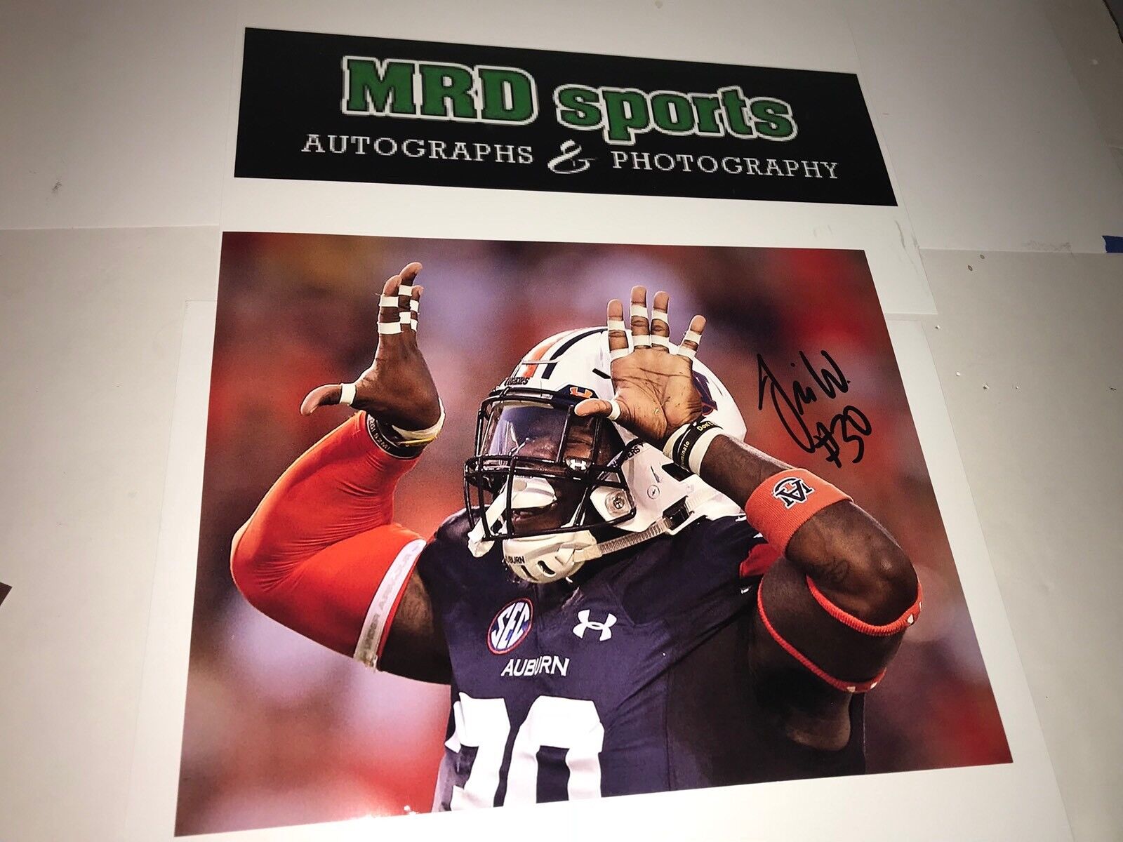 Tre’ Williams Auburn Tigers hand signed autographed 8x10 football Photo Poster painting