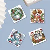 12Pcs Winter Weihnachten - 5d DIY Handwerk Grußkarte