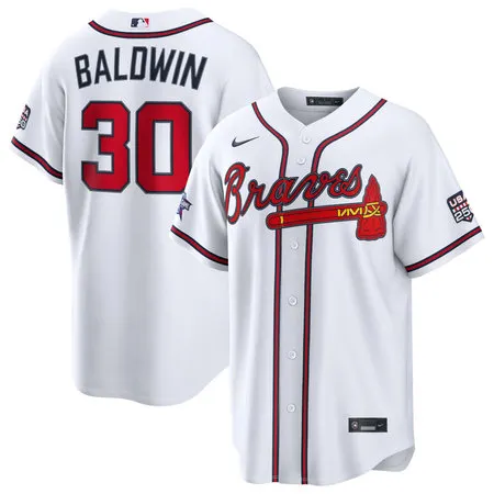 Men's Atlanta Braves #30 Drake Baldwin Nike White 2026 All-Star Game Replica Jersey